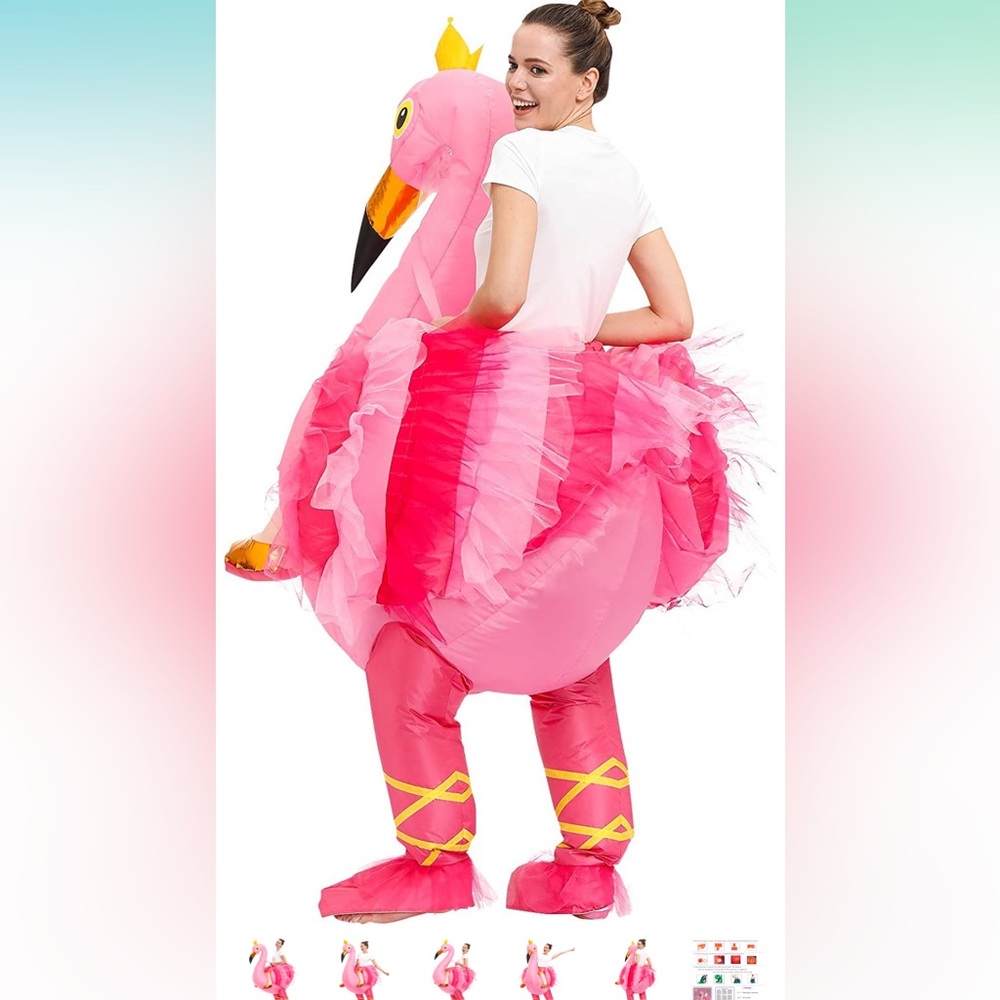 Inflatable Flamingo costume